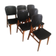 Set of 6 chairs scandinavians 1950