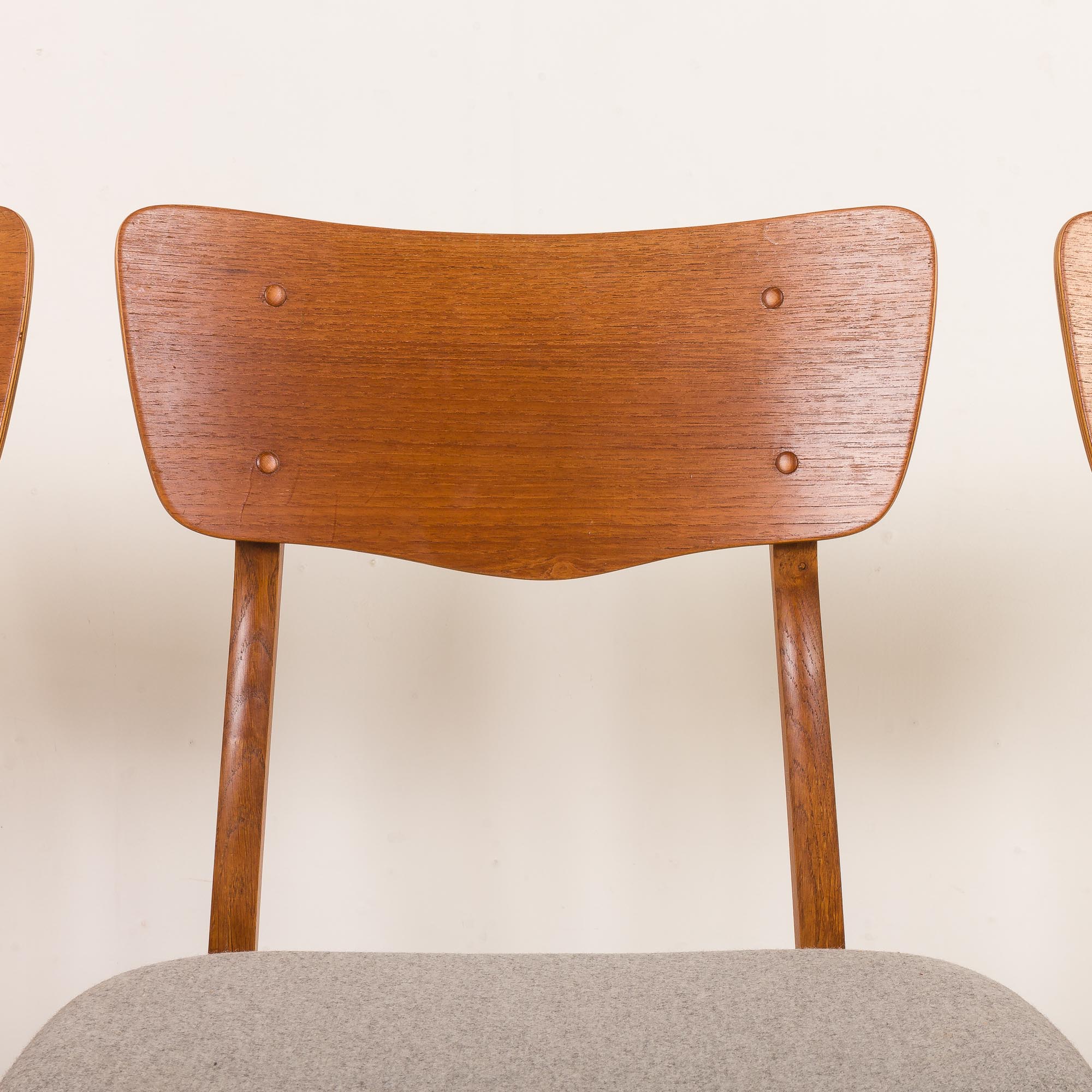 Danish mid century chairs, set of 4, 1960s