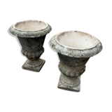 Set of 2 Medici stone pots