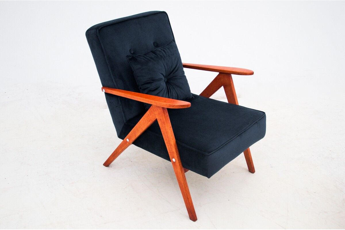 Armchair with footrest, Poland, 1960