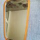 Asymmetrical modernist free form wooden mirror 50/60 - 59x39 to 32cm