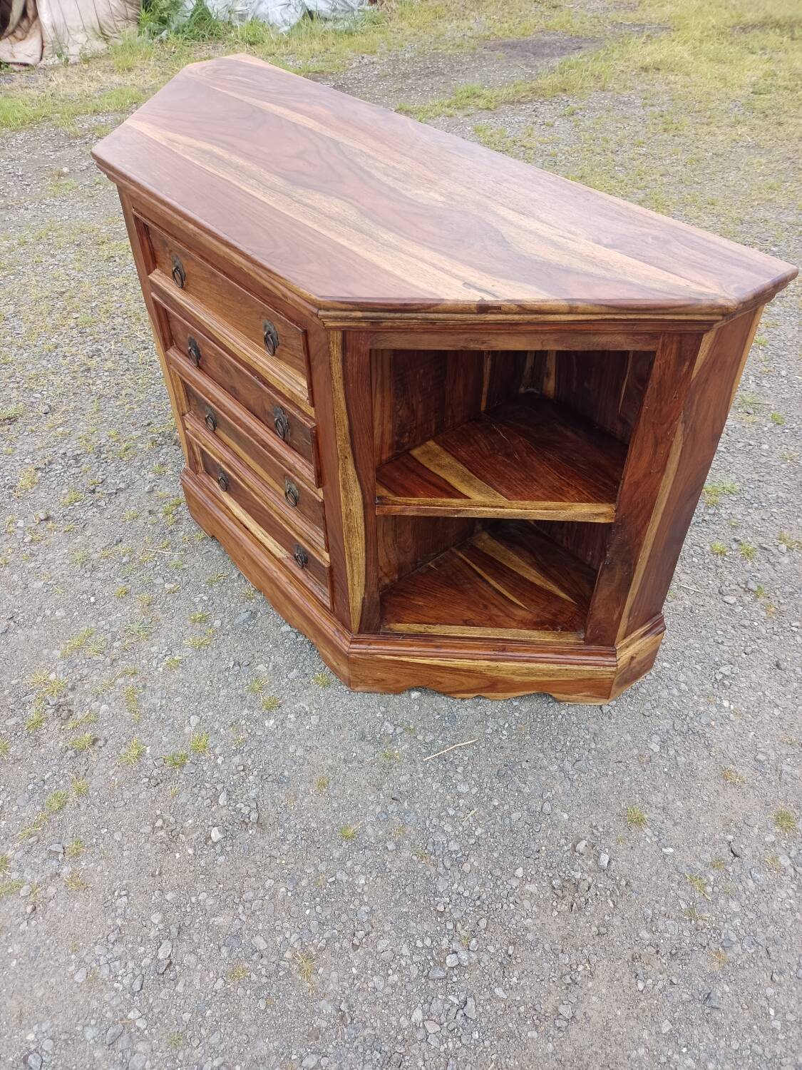 Exotic wood chest of drawers