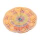 Art Deco Orange Cake Dish Mother of Pearl Pastry Dish Depression Glass