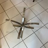 Glass and chrome coffee table