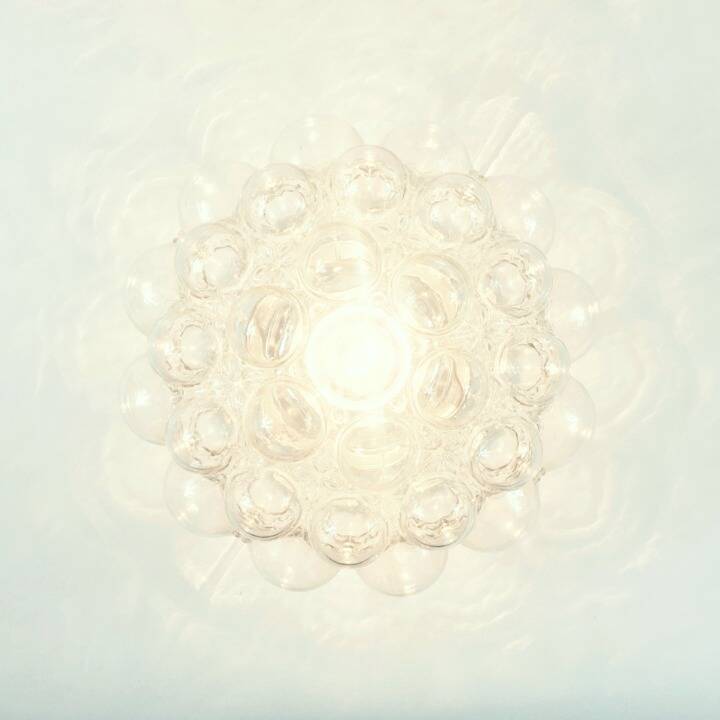 Large Mid-Century Bubble Glass Ceiling Light by H.Tynell for Limburg, 1970s