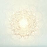 Large Mid-Century Bubble Glass Ceiling Light by H.Tynell for Limburg, 1970s