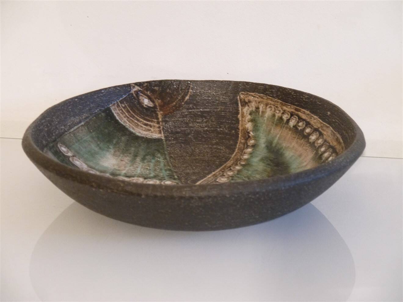 Swedish ceramic dish by Elsi Bourelius