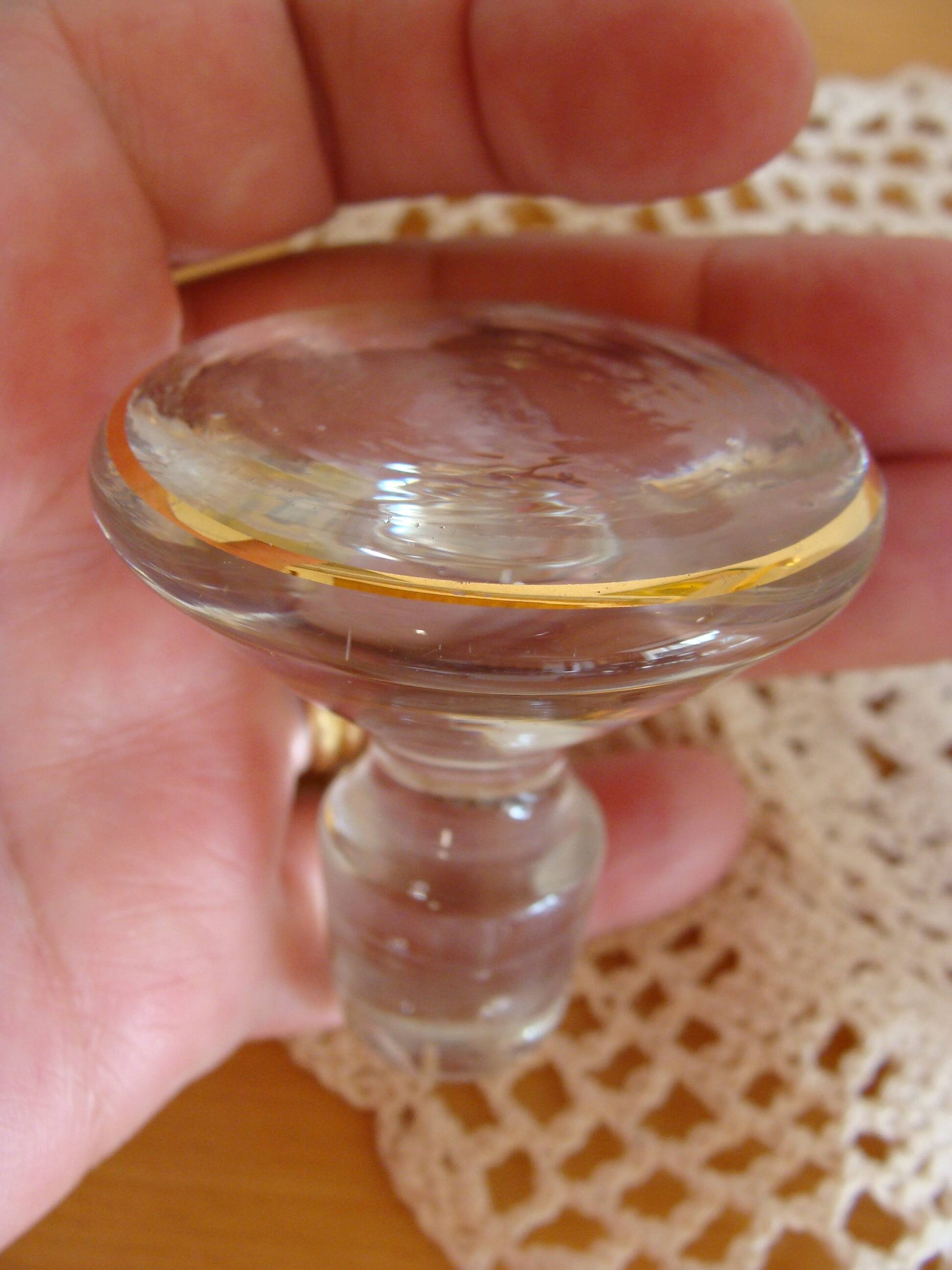 Art Deco Frosted Glass Liqueur Decanter