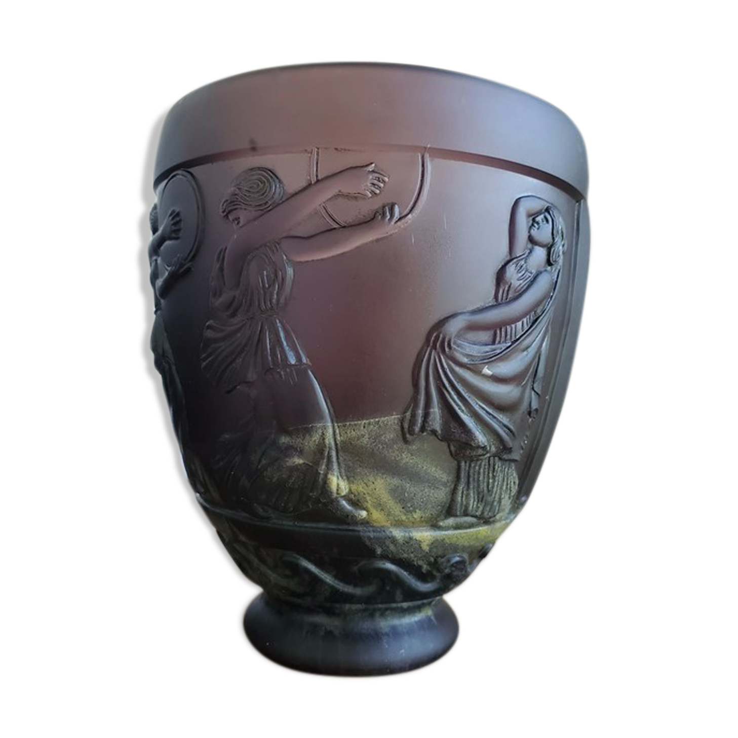 Art Nouveau vase signed Georges de Feure by Daum