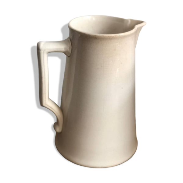 Ancien broc Digoin et Sarreguemines blanc