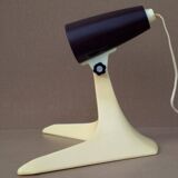 Cocotte vintage articulated desk lamp beige & brown plastic old design