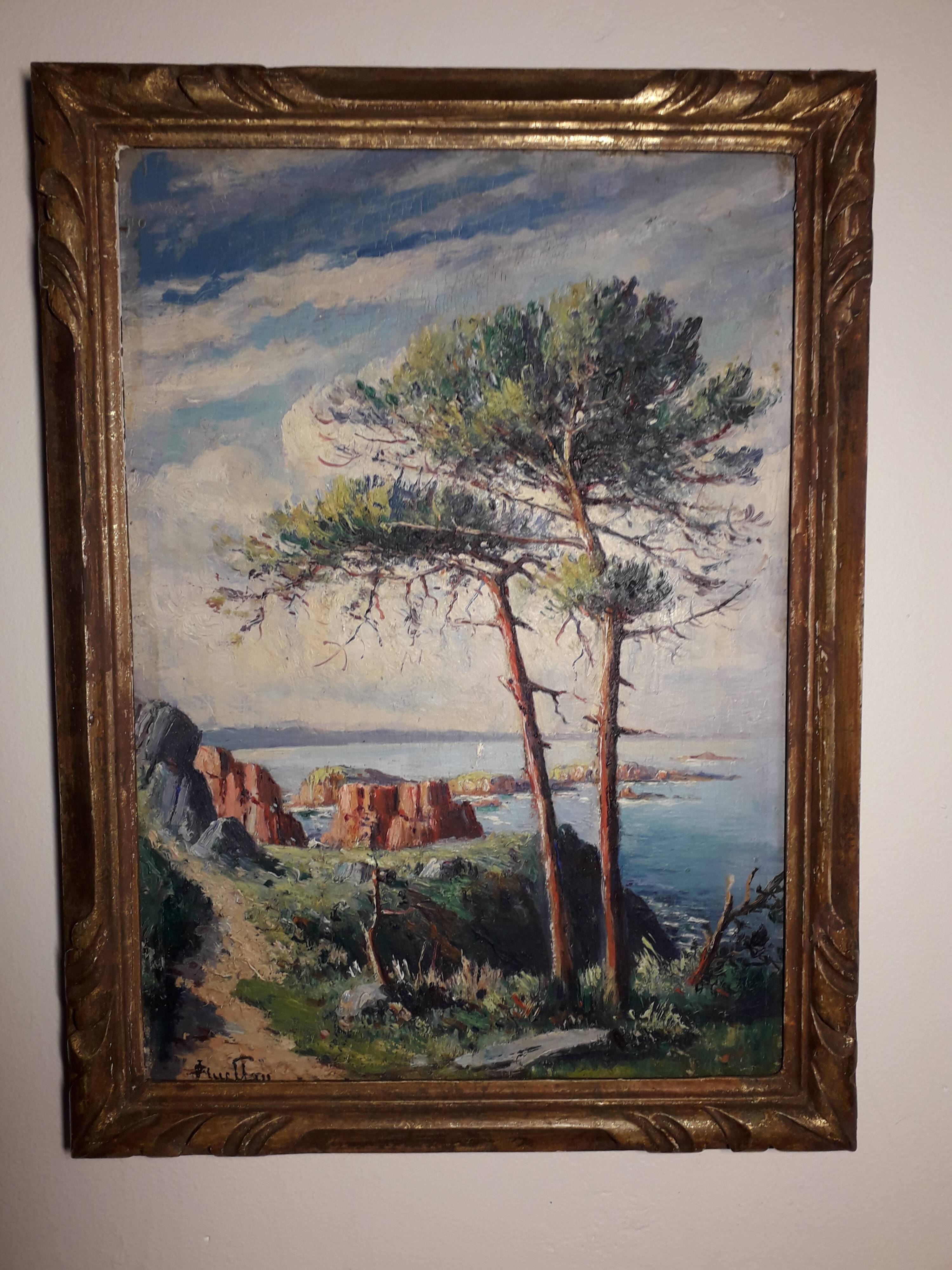 antique marine painting