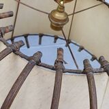 Rattan floor lamp