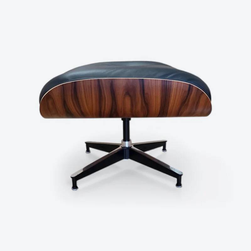 Black & Palisander Santos Herman Miller Original Eames Lounge Chair & Ottoman