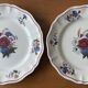 6 large flat antique plates in Sarreguemines earthenware