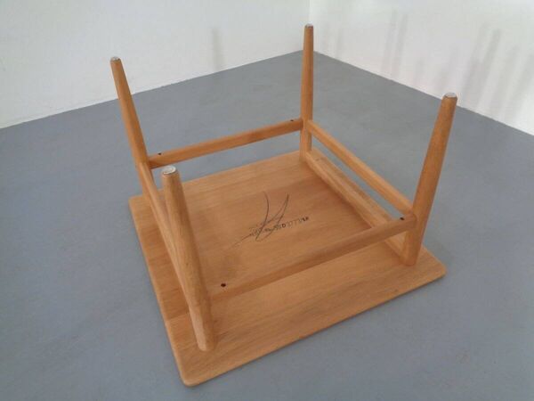Danish Oak Sofa Table by Niels Bach, 1960s