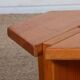 Vintage solid pine stool attributed to René Martin, 1960.