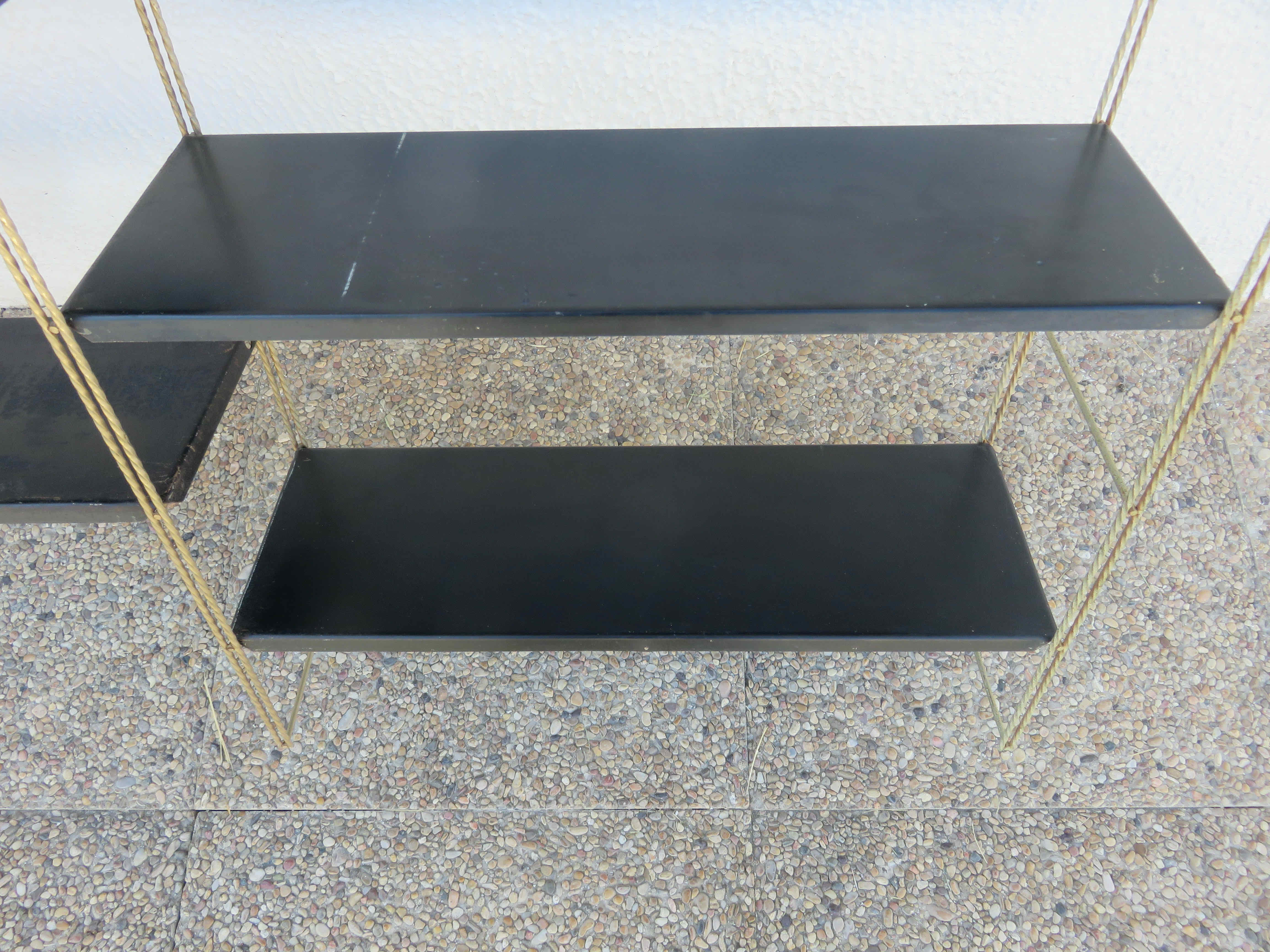 Modular wall shelf string 50s 60s