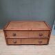 Commode basse en bambou et osier