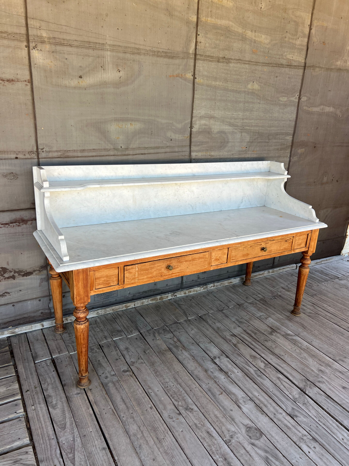 Large marble console