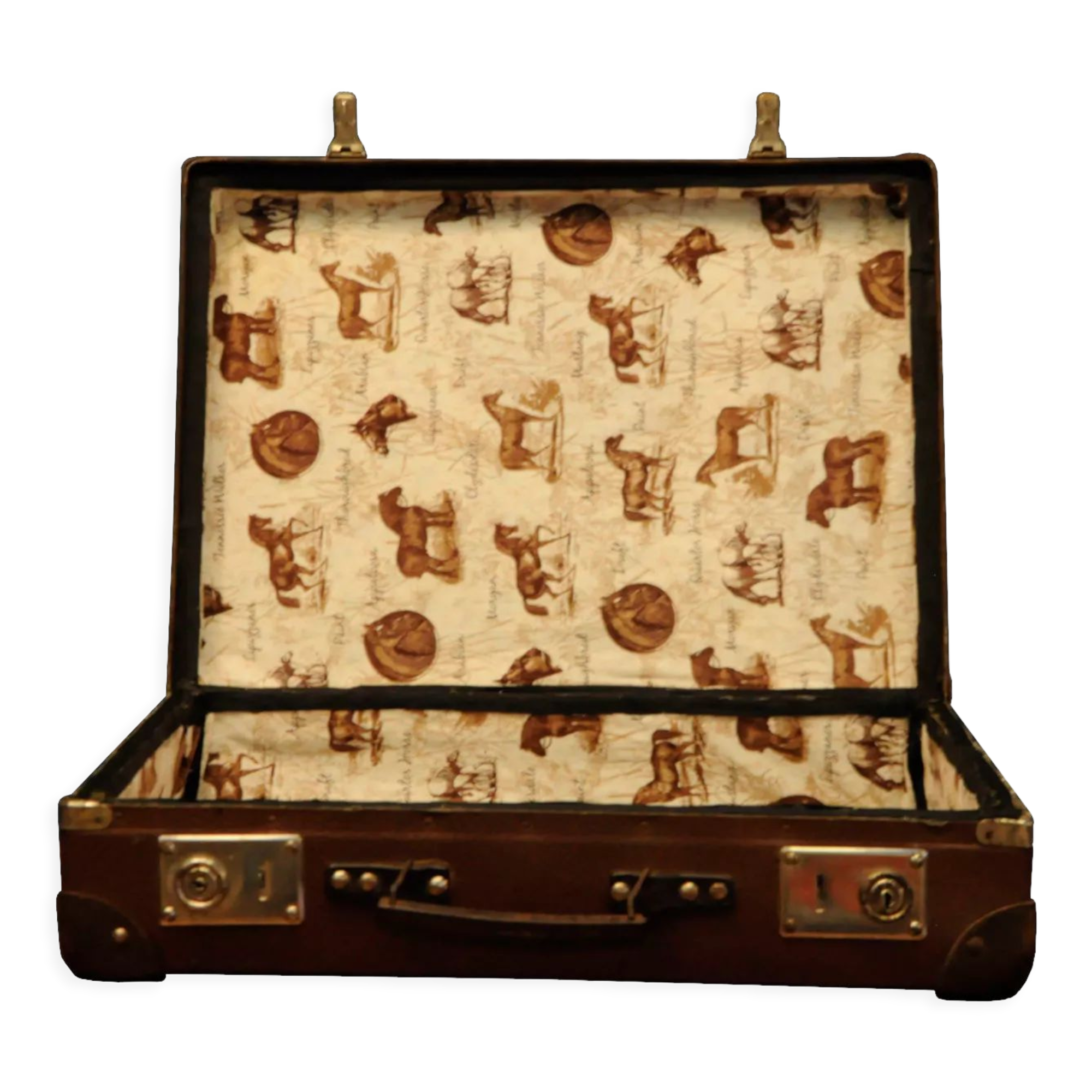 Retro suitcase 60s 70s vintage