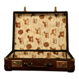 Retro suitcase 60s 70s vintage