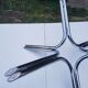 Chrome design coffee table and smoky glass 70s