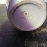 K&G Luneville ceramic vase with vintage flower decor