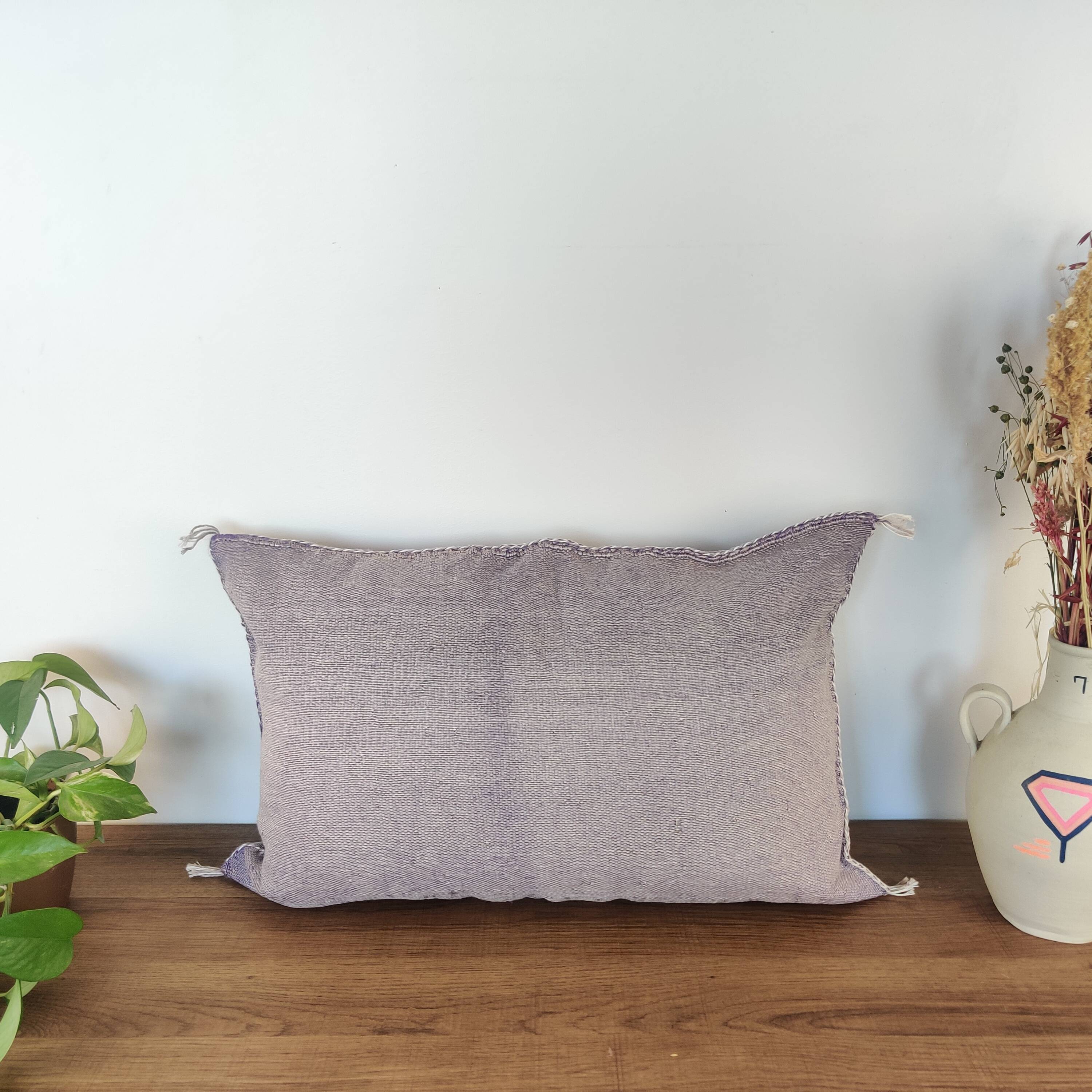 Vintage purple sabra Berber cushion