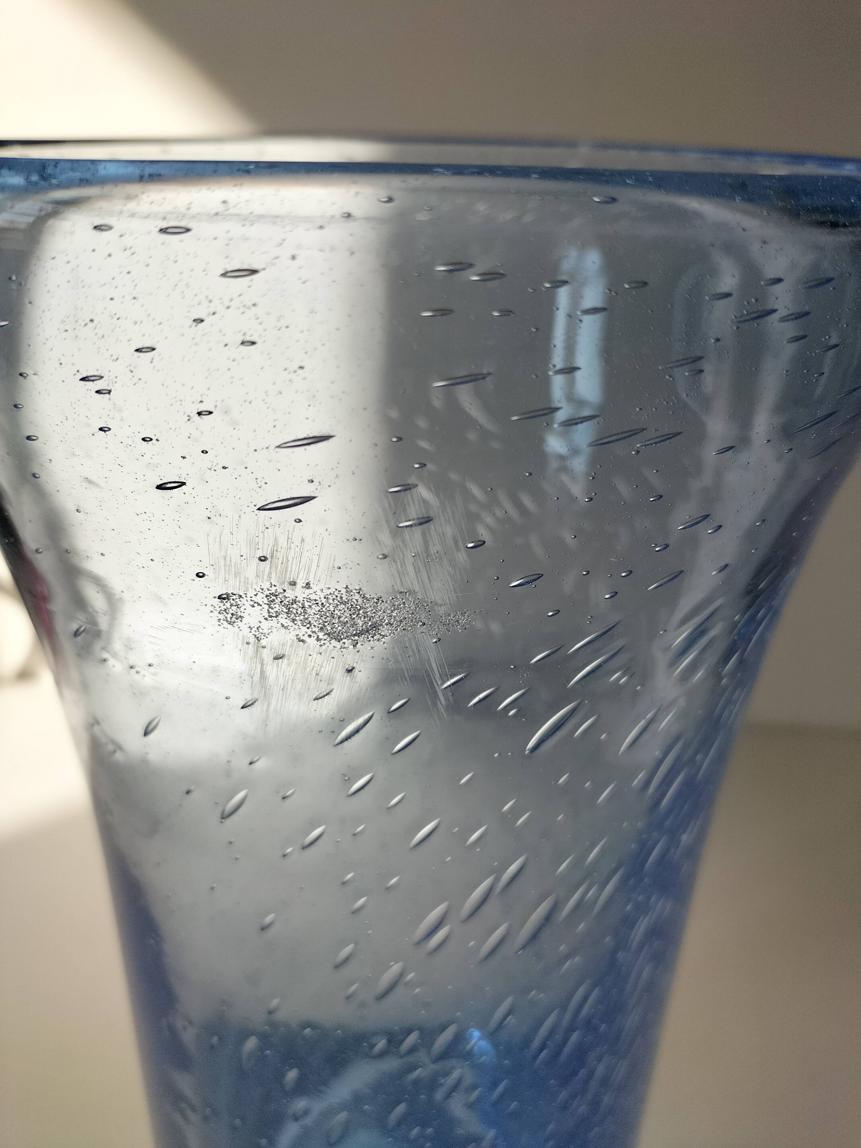 Unsigned Biot bubble glass vase