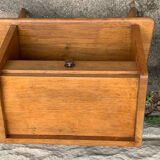 Pair of bedside feet compass solid oak vintage 1950