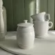 Old covered mustard pot Creil Montereau