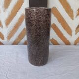 Glazed earthenware scroll vase