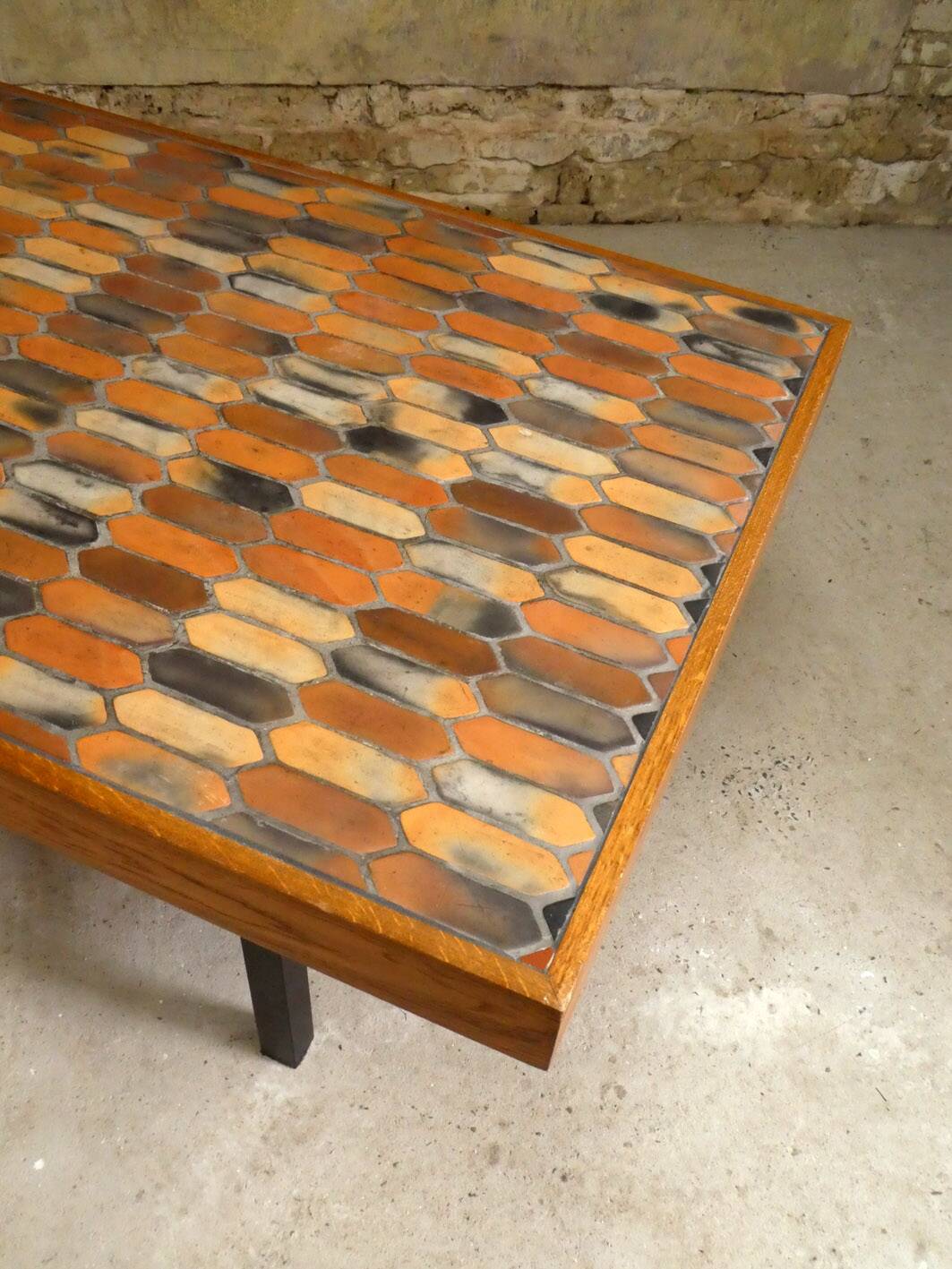 stoneware dining table, 1970