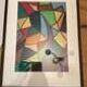Swedish Oil Pastel on Panel “Ritad 66” by Ann Wazzgren Vintage& Framed 42×31cm