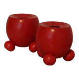 Pair of small Dala candle holder