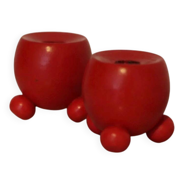 Pair of small Dala candle holder