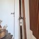Pair of vintage wooden skis 184cm