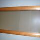 Mirror domed wooden frame 140X45, 80s