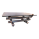 Chromed metal and smoked glass coffee table, dlg Willy Rizzo, mid-20th century