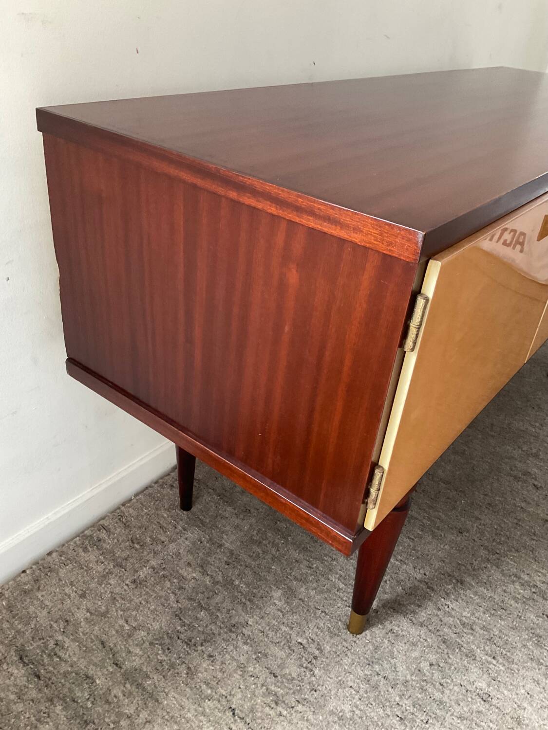 Vintage teak TV cabinet sideboard from the 60s and 70s