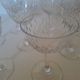 10 crystal Porto glasses from Baccarat, model Magenta Grain De Riz.