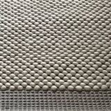 Beige wool rug