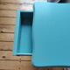 Chevet vintage style Louis XV peint en bleu