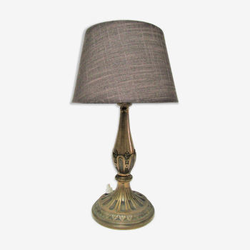 Patinated bronze lamp neo classic vintage style