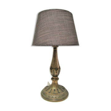 Patinated bronze lamp neo classic vintage style