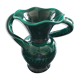 Vase émeraude deux anses