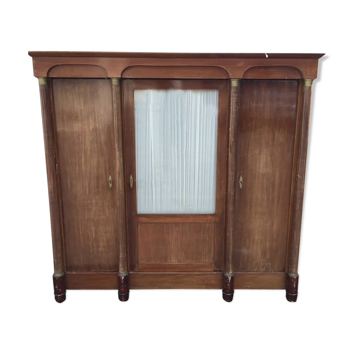 Mahogany Empire bookcase