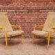 Paire de fauteuils par Antonin Suman pour Ton, en bois courbé et tissu 1960