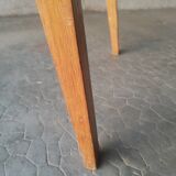 Vintage wooden compass foot bedside table